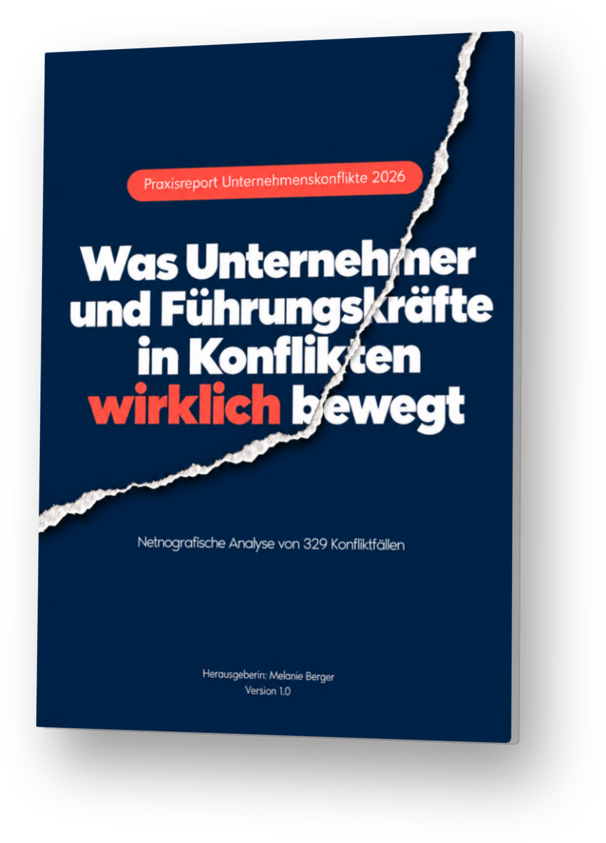 Praxisreport Unternehmenskonflikte 2026 von Melanie Berger, Titelseite